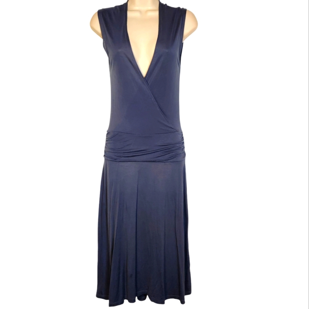 James Perse Navy Midi Dress